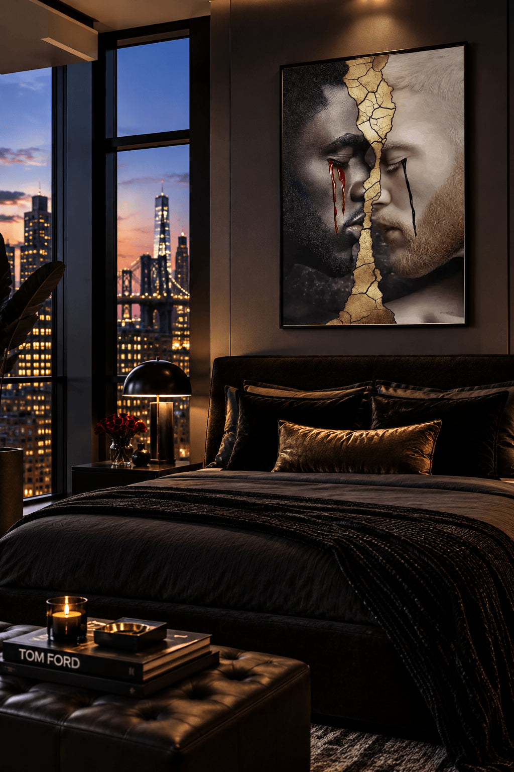 The Breakup by Corey Wesley, 24 × 36 in High-gloss aluminum contemporary artwork, Milton Wes Art. view 2