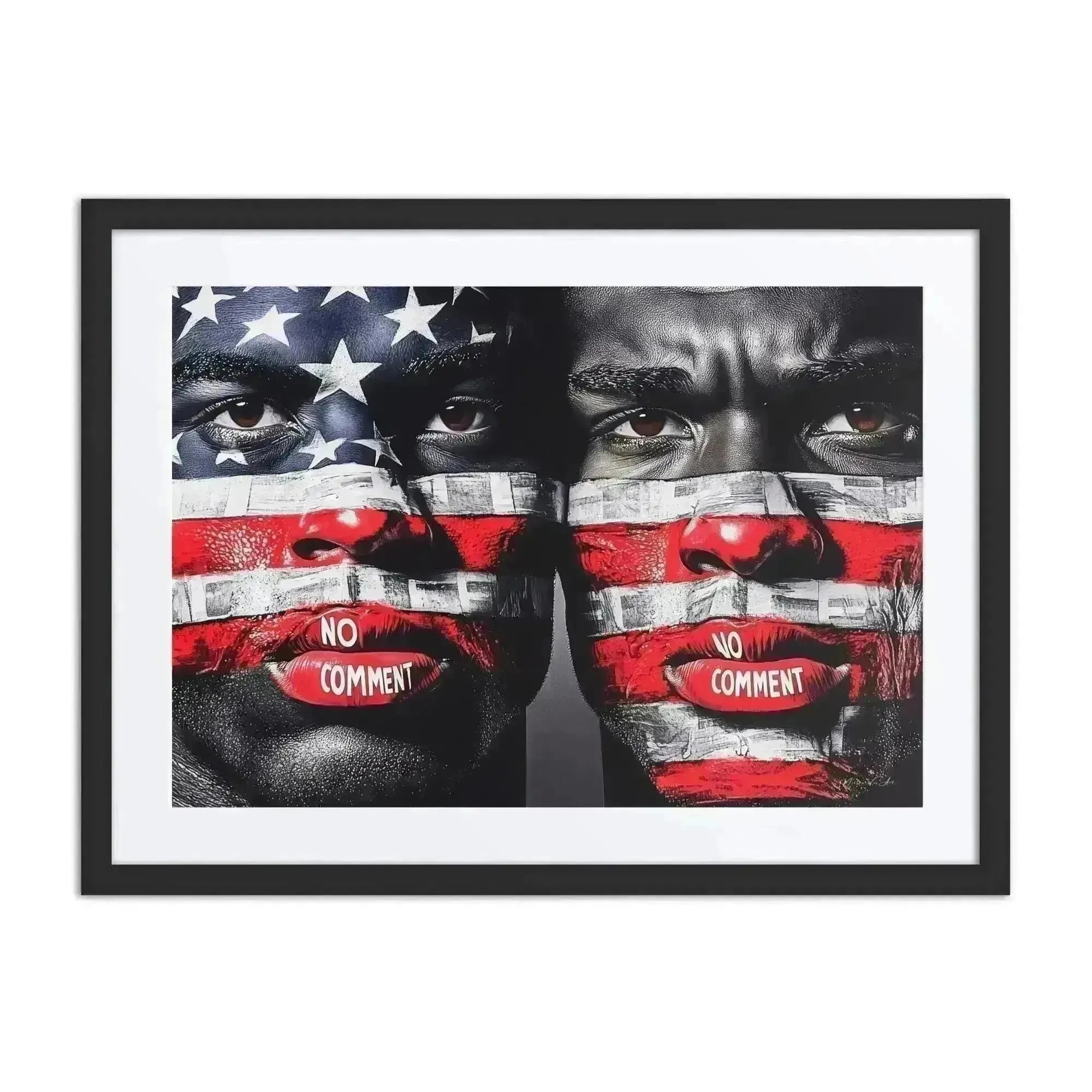 Voices: Political Street – Luxury Framed Wall Art for Bold Interiors - Milton Wes Art