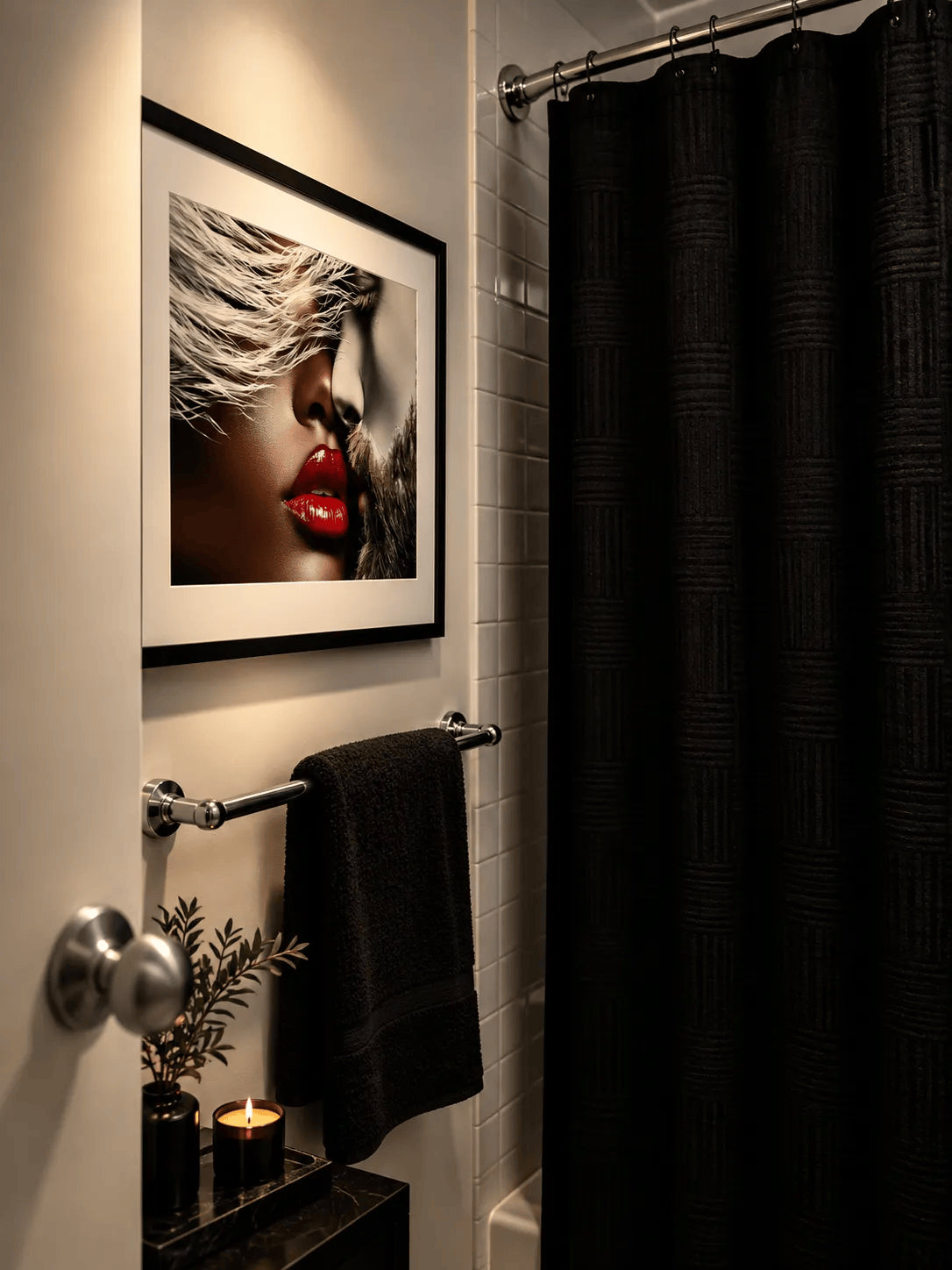 Passionate Lovers by Corey Wesley, 24 × 18 in Framed Artwork contemporary artwork, Milton Wes Art. view 3