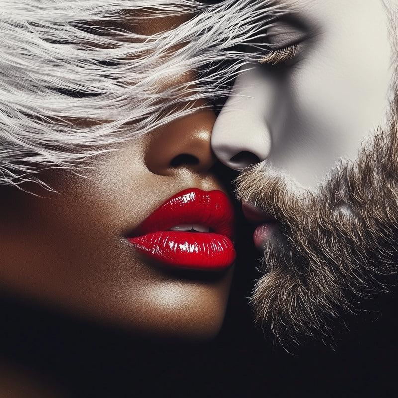 Passionate Lovers | One of One Contemporary Framed Wall Art, 24x18, Harlem NYC
