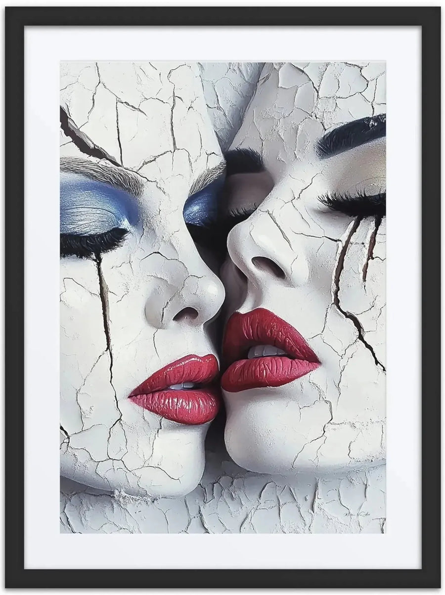 The Allure, framed artwork by Harlem artist Corey Wesley, 18x24, Milton Wes Art NYC