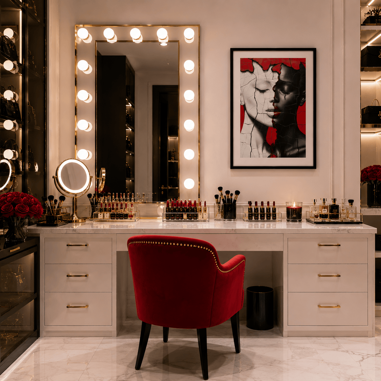 Twin Beauty by Corey Wesley, 18 × 24 in Framed Artwork contemporary artwork, Milton Wes Art. view 2