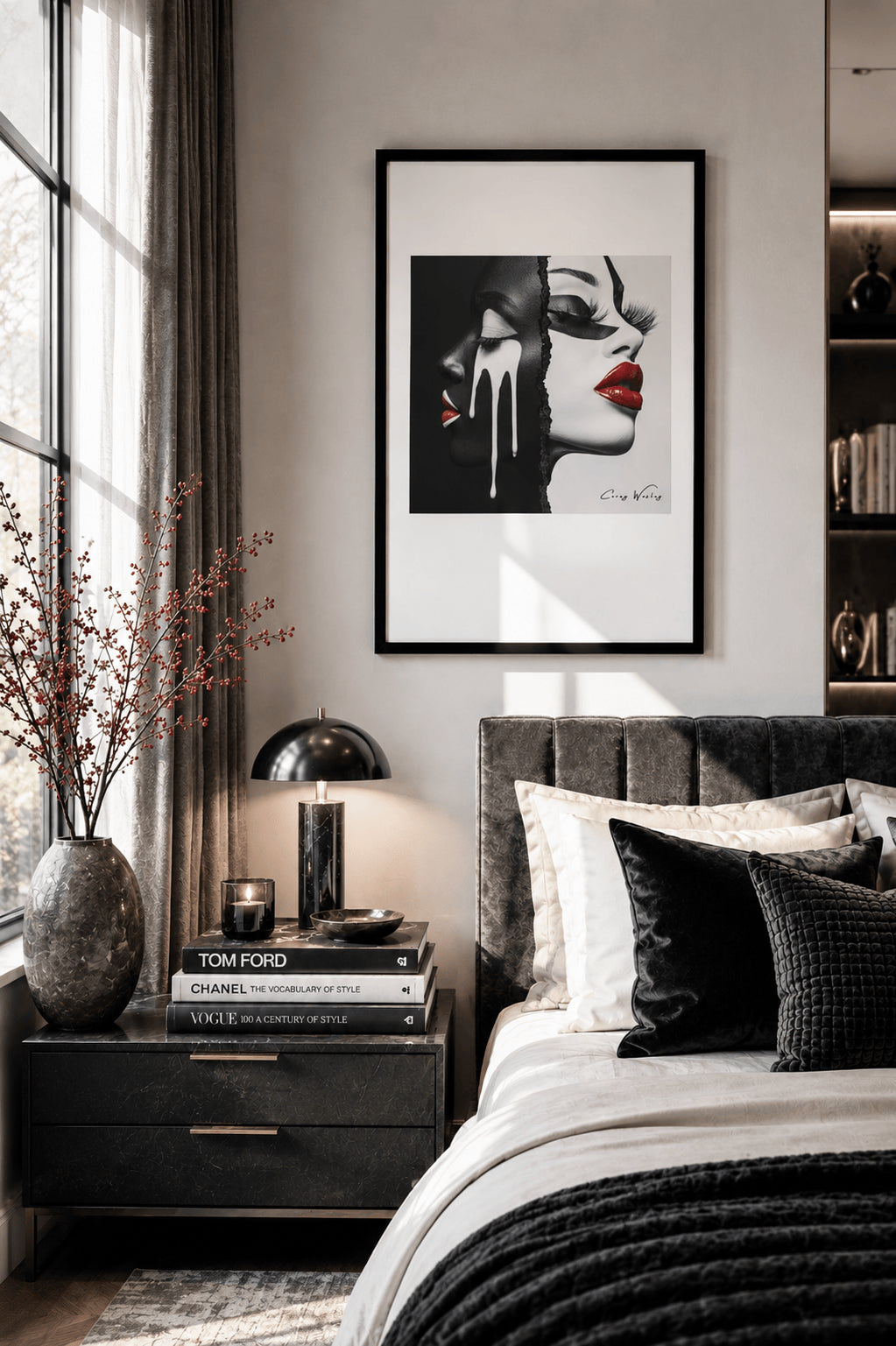 Two Truths, One Body by Corey Wesley, 24 × 36 in Framed Artwork contemporary artwork, Milton Wes Art. view 2